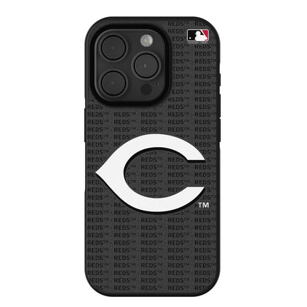 Cincinnati Reds Text Backdrop Bump Phone Case for Apple iPhone