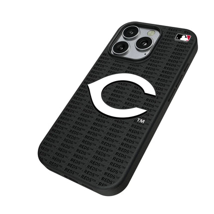 Cincinnati Reds Text Backdrop MagSafe Compatible Phone Case for Apple iPhone