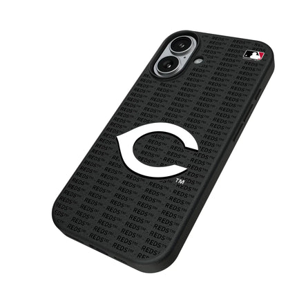 Cincinnati Reds Text Backdrop MagSafe Compatible Phone Case for Apple iPhone