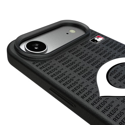 Cincinnati Reds Text Backdrop MagSafe Compatible Phone Case for Apple iPhone