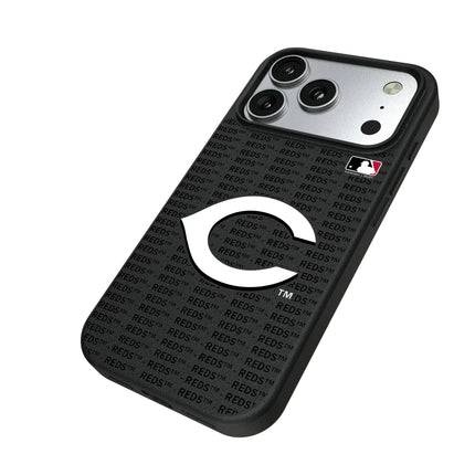 Cincinnati Reds Text Backdrop MagSafe Compatible Phone Case for Apple iPhone