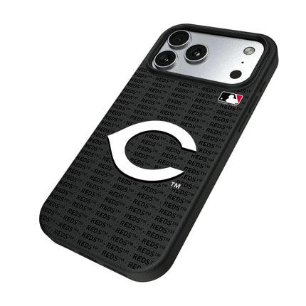 Cincinnati Reds Text Backdrop MagSafe Compatible Phone Case for Apple iPhone