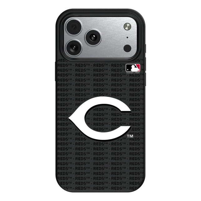 Cincinnati Reds Text Backdrop MagSafe Compatible Phone Case for Apple iPhone