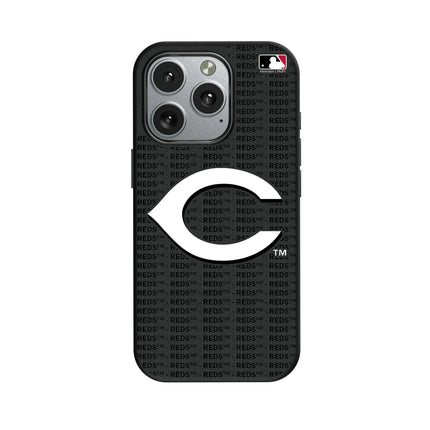 Cincinnati Reds Text Backdrop MagSafe Compatible Phone Case for Apple iPhone