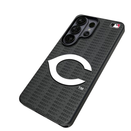 Cincinnati Reds Text Backdrop MagSafe Compatible Phone Case for Samsung Galaxy