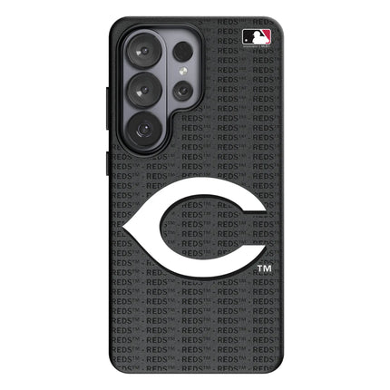 Cincinnati Reds Text Backdrop MagSafe Compatible Phone Case for Samsung Galaxy