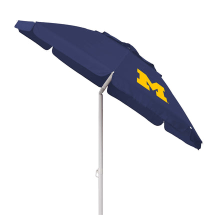Michigan Wolverines - 5.5 Ft. Portable Beach Umbrella