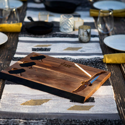 Arizona State Sun Devils Delio Acacia Cheese Cutting Board & Tools Set