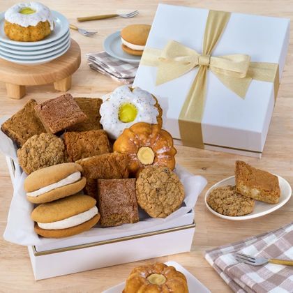 Classic Vanilla and Blondie Baked Goods Gift Box