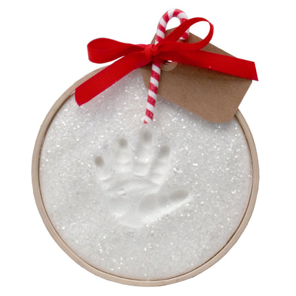 Claydough Handprint w/Wooden ring Ornament Kit