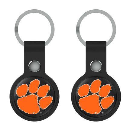 Clemson University Tigers Insignia Black Airtag Holder 2-Pack