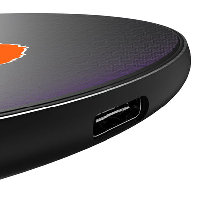 Clemson University Tigers Linen 15-Watt Wireless Charger