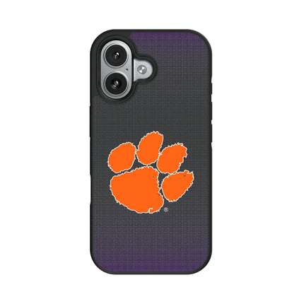 Clemson University Tigers Linen Bump Phone Case for Apple iPhone