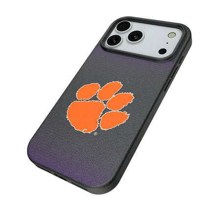 Clemson University Tigers Linen MagSafe Compatible Phone Case for Apple iPhone