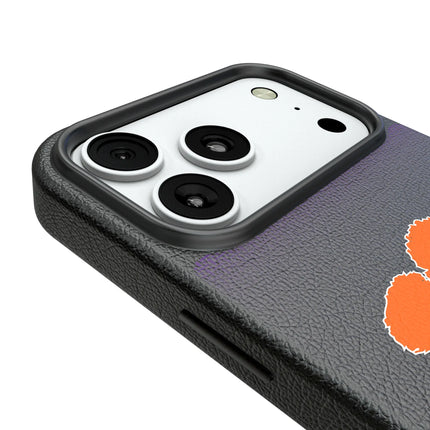 Clemson University Tigers Linen MagSafe Compatible Phone Case for Apple iPhone