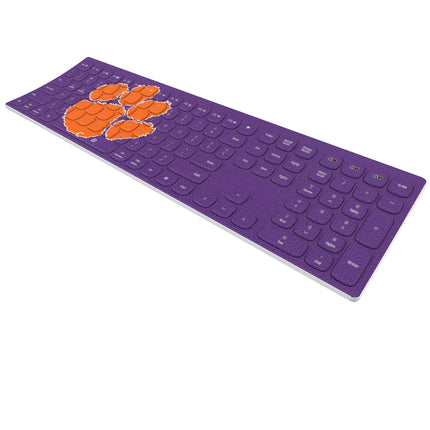 Clemson University Tigers Solid Curved Wireless Keyboard