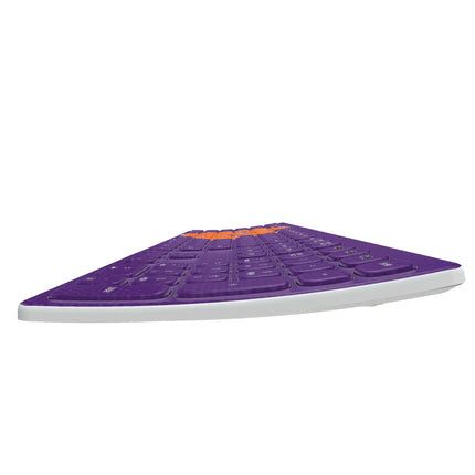 Clemson University Tigers Solid Curved Wireless Keyboard