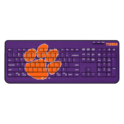 Clemson University Tigers Solid Wireless USB Keyboard