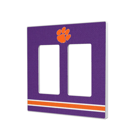 Clemson University Tigers Stripe Hidden-Screw Light Switch Plate
