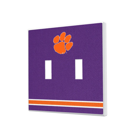 Clemson University Tigers Stripe Hidden-Screw Light Switch Plate