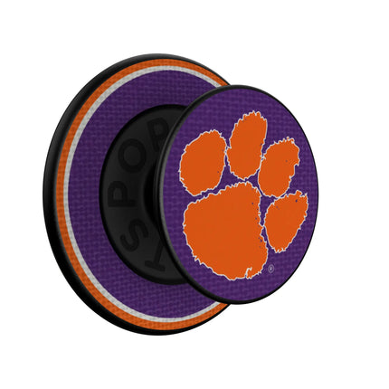 Clemson University Tigers Stripe PopSockets Magnetic Phone Grip and Stand