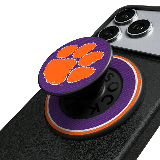 Clemson University Tigers Stripe PopSockets Magnetic Phone Grip and Stand