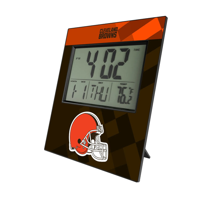 Cleveland Browns Wall Clock Color Block