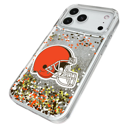 Cleveland Browns Confetti Glitter Phone Case for Apple iPhone