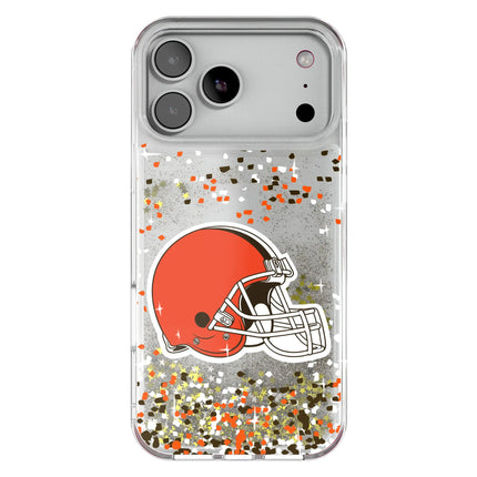 Cleveland Browns Confetti Glitter Phone Case for Apple iPhone