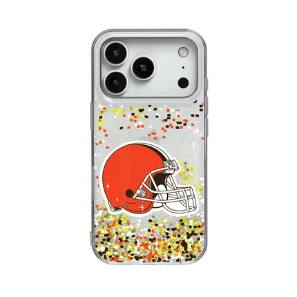 Cleveland Browns Confetti Glitter Phone Case for Apple iPhone