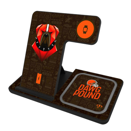 Cleveland Browns 3 in 1 Charging Station Deco