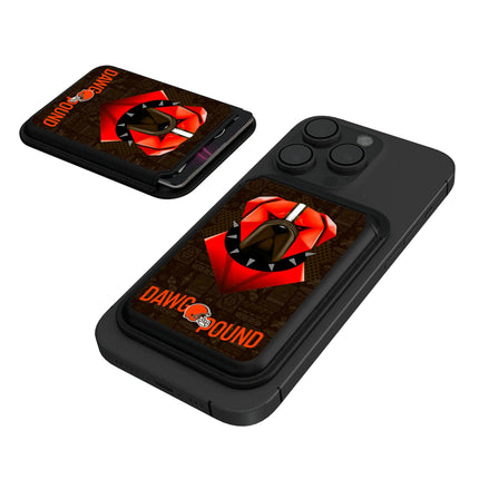 Cleveland Browns Black Magnetic Credit Card Wallet Deco