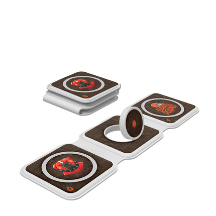 Cleveland Browns Foldable 3 in 1 Charger Deco