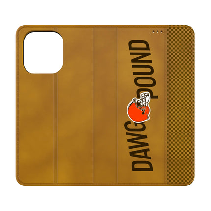 Cleveland Browns Folio Phone Case Deco for iPhone