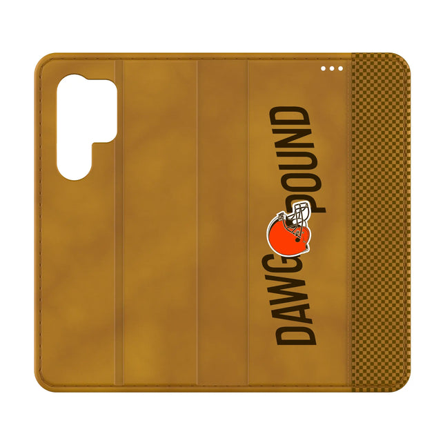 Cleveland Browns Folio Phone Case Deco for Samsung Galaxy