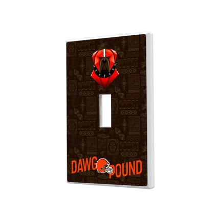 Cleveland Browns Hidden-Screw Light Switch Plate Deco