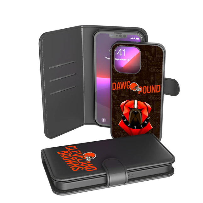 Cleveland Browns Wallet Phone Case Deco for iPhone