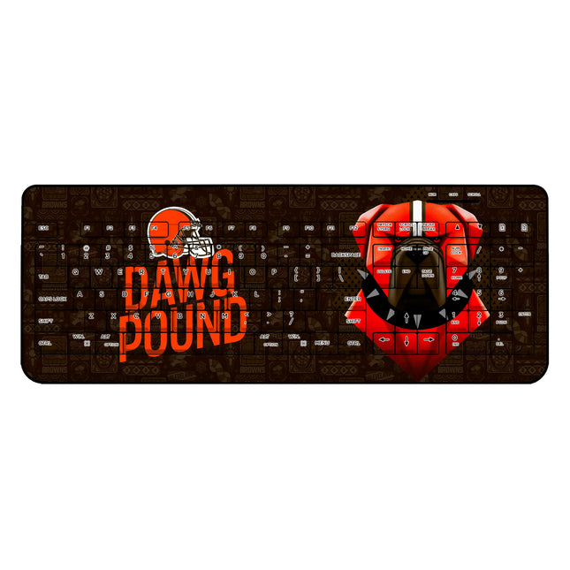 Cleveland Browns Wireless USB Keyboard Deco