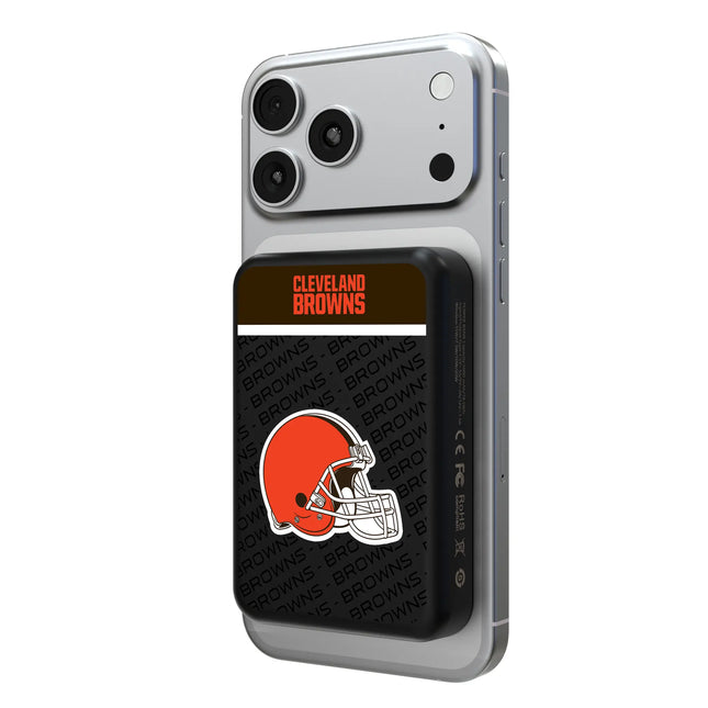 Cleveland Browns Wireless Mag Power Bank Endzone Plus