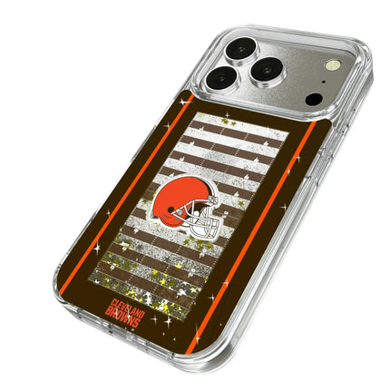 Cleveland Browns Glitter Phone Case Field for iPhone
