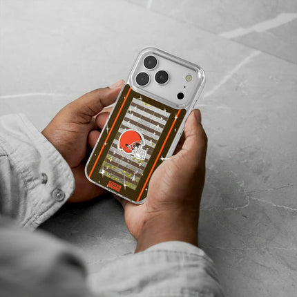 Cleveland Browns Glitter Phone Case Field for iPhone