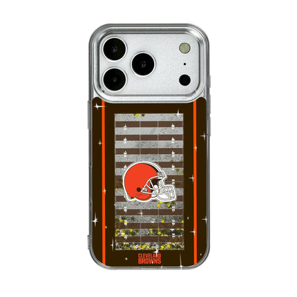 Cleveland Browns Glitter Phone Case Field for iPhone