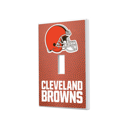 Cleveland Browns Hidden-Screw Light Switch Plate Football