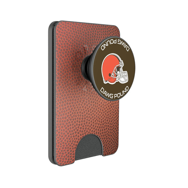 Cleveland Browns Football PopSockets MagSafe-Compatible PopWallet+