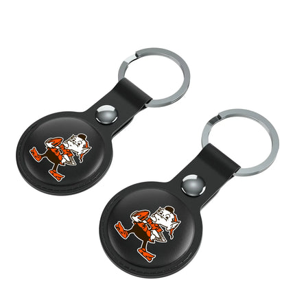 Browns Black Airtag Holder 2-Pack Historic Insignia