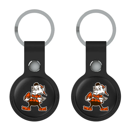 Browns Black Airtag Holder 2-Pack Historic Insignia
