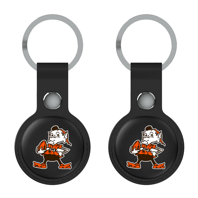 Browns Black Airtag Holder 2-Pack Historic Insignia