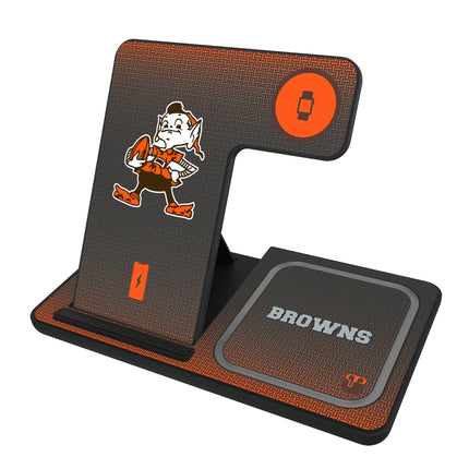 Cleveland Browns 3 in 1 Charging Station Historic Linen