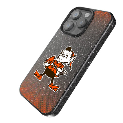 Browns Black Bling Phone Case Historic Linen for iPhone