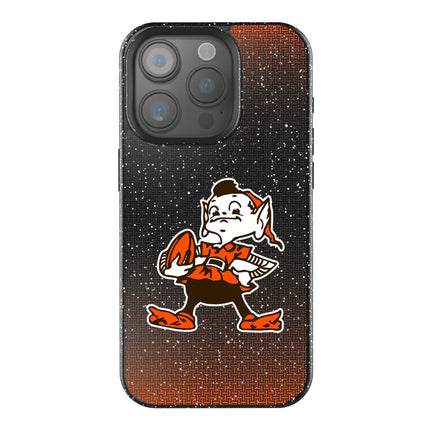 Browns Black Bling Phone Case Historic Linen for iPhone